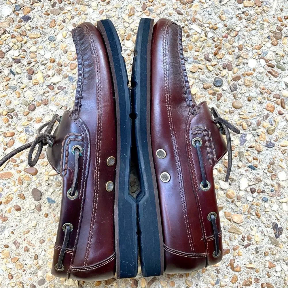 Timberland Men's Leather Deck Boat Classic Shoes Size 9.5